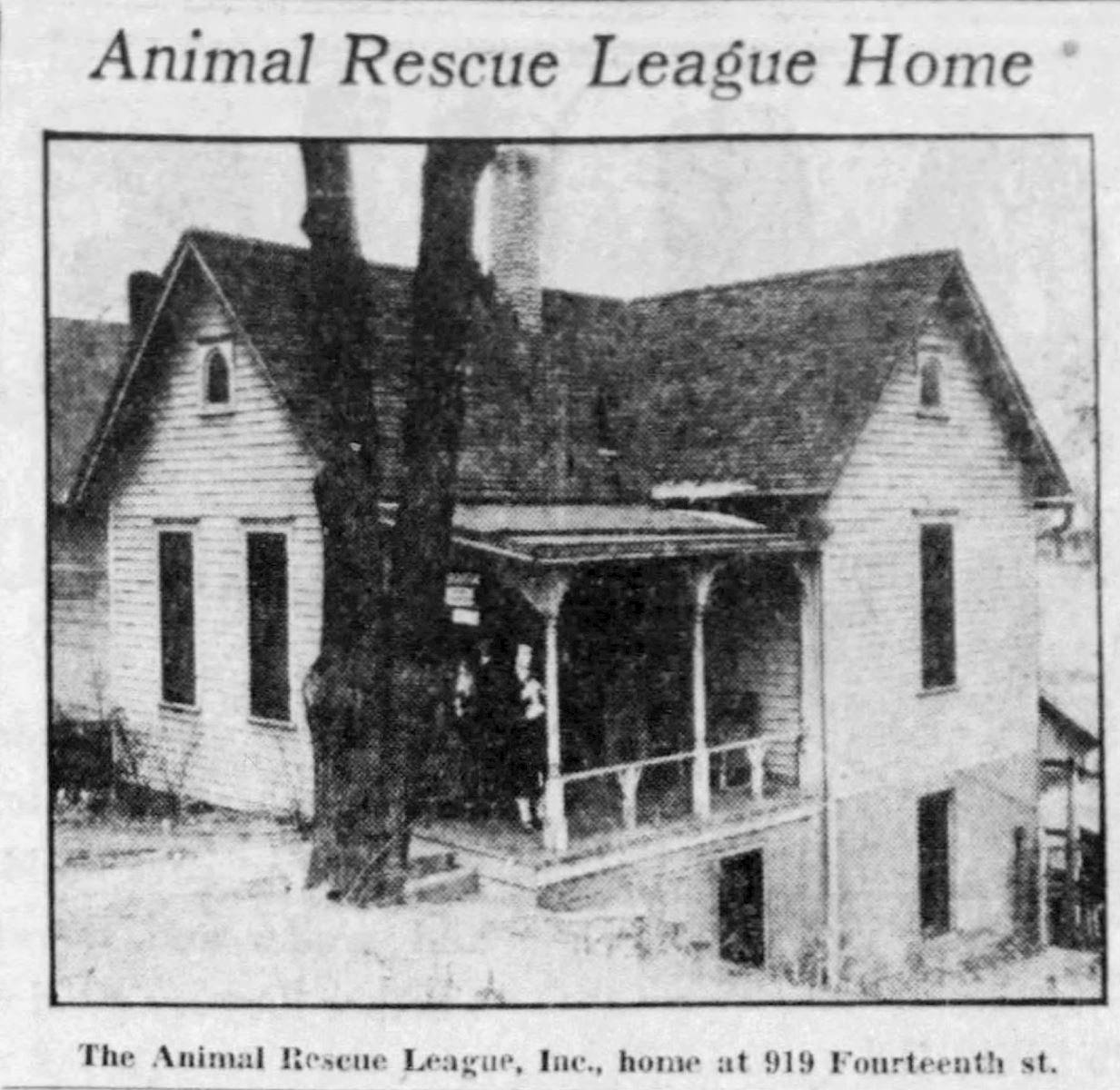 Original home of Animal Rescue League