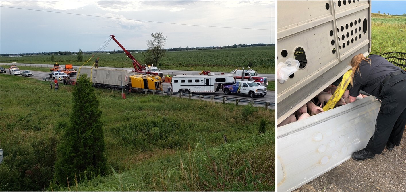 Overturned Semi Rescue