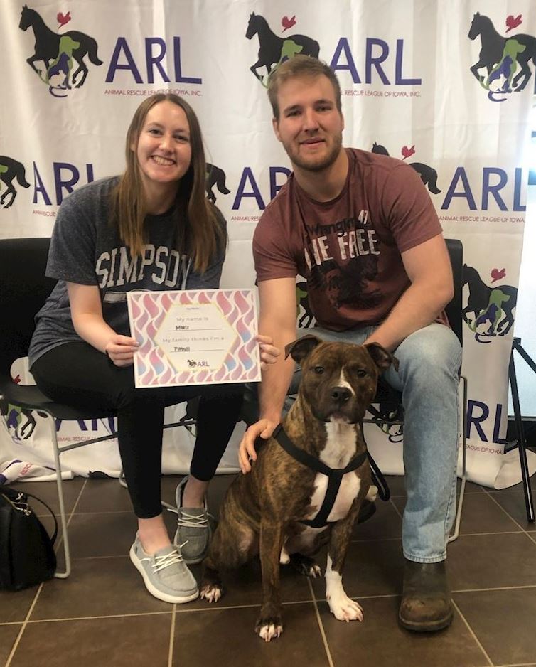 family with dog